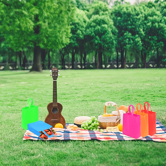 100 custom vertical gift bags - made of durable non-woven fabric material, with multiple color options for personalized text and patterns, suitable for retail stores, parties, and events - high-quality reusable bags