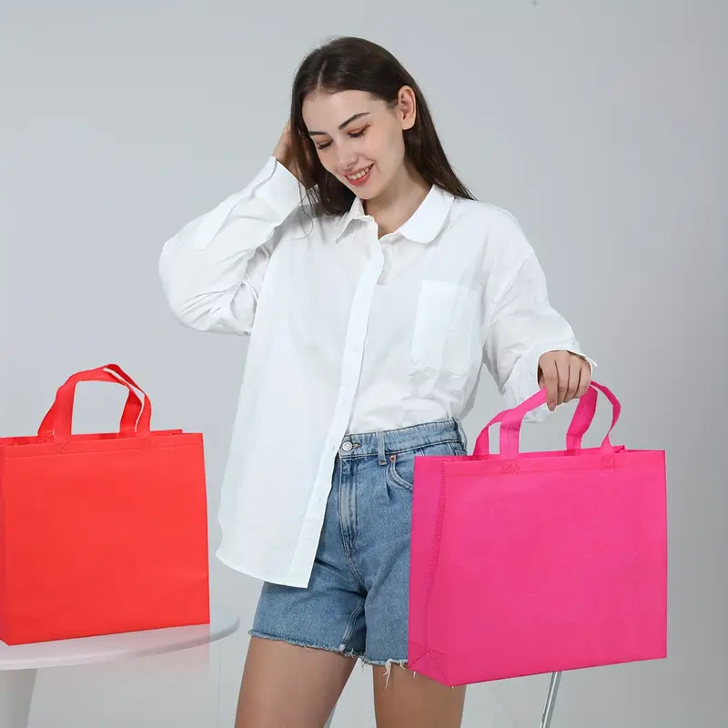 Non woven tote bag customized shopping eco-friendly bag packaging training class promotion customized advertising bag printing logo