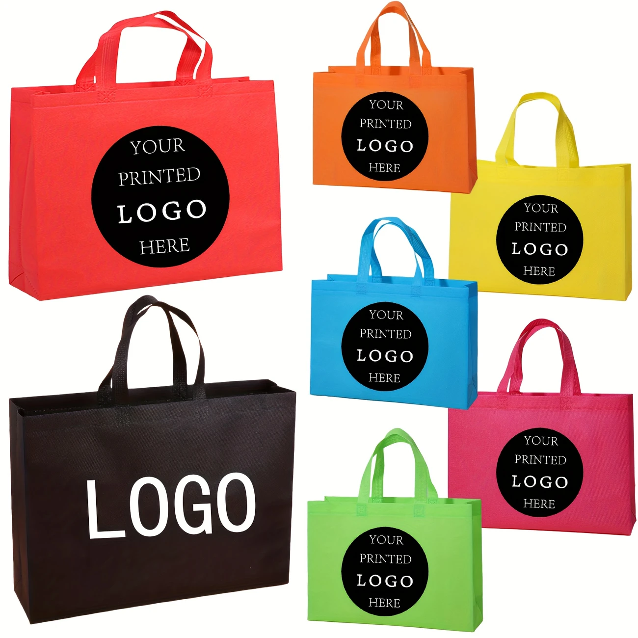 Non woven tote bag customized shopping eco-friendly bag packaging training class promotion customized advertising bag printing logo