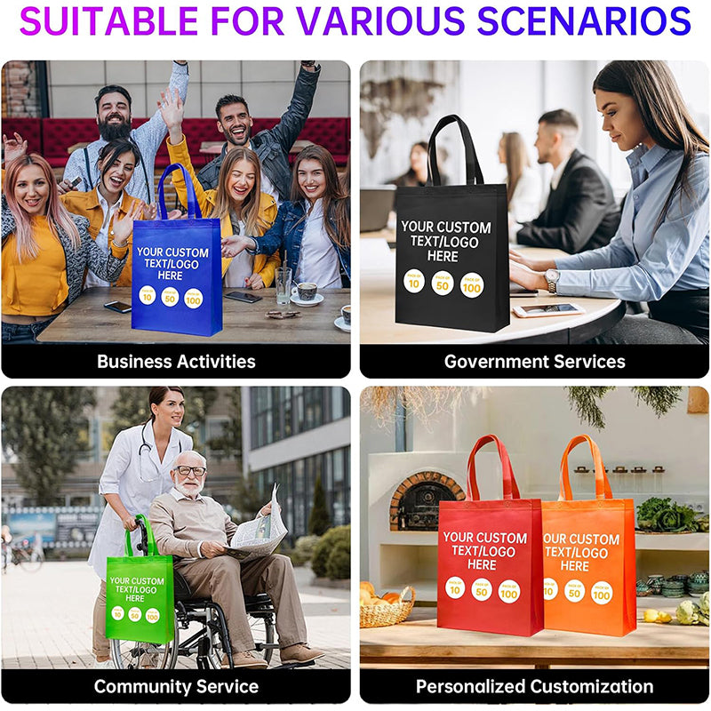 Non woven tote bag customization company enterprise advertisement Non woven bag Canvas environmentally friendly shopping bag customization logo